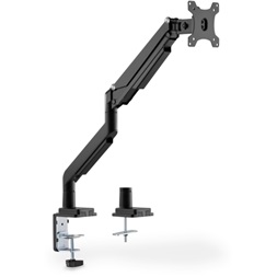 DIGITUS gázrugós C-bilincses univerzális (VESA 75 / 100) 1-es fekete monitor tartó konzol