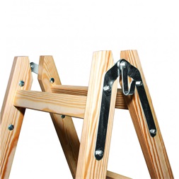 DRABEST STANDARD 2x6 lépcsős fa létra, összecsukható, EN 131