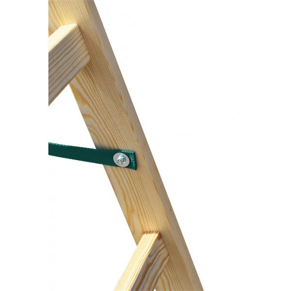 DRABEST STANDARD 2x6 lépcsős fa létra, összecsukható, EN 131