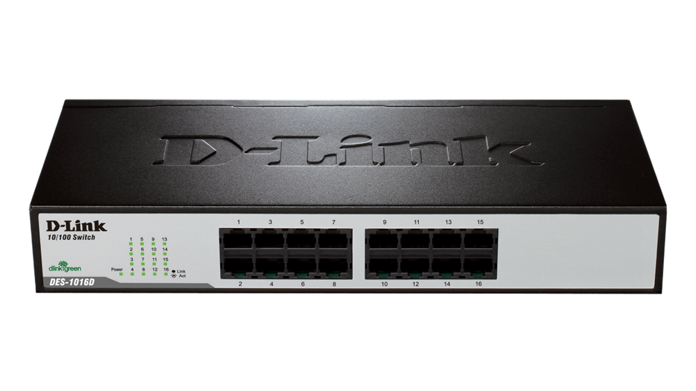 D-Link DES-1016D 16port FE LAN nem menedzselhető switch