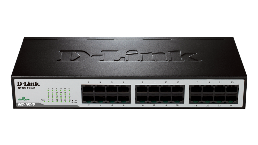 D-Link DES-1024D 24port FE LAN nem menedzselhető switch