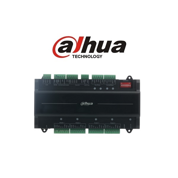 Dahua ASC2104B-T 4 olvasó bemenet (4 ajtó 1 irány), I/O, CAN bus, beléptető rendszer slave kontroller