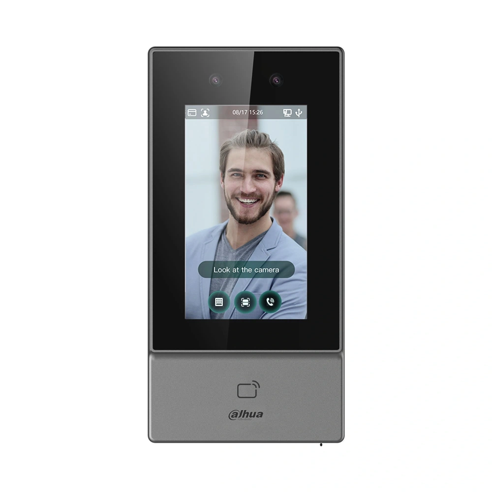 Dahua ASI6213S-PW kültéri/2MP/4,3 LCD/PoE/WiFi/standalone arcfelismerő és kártyás (IC) beléptető terminál