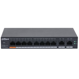 Dahua CS4010-8ET-60 8x10/100 Mbps PoE + 2x1 Gbps uplink/60W/Cloud Managed PoE Switch