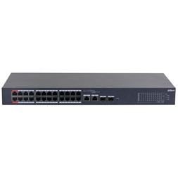 Dahua CS4226-24ET-240 24x10/100 Mbps PoE + 2x1 Gbps RJ-45/SFP Combo Uplink/240W/Cloud Managed PoE Switch