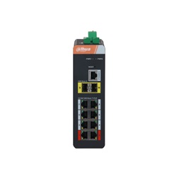 Dahua IS4210-8GT-120 8x1 Gbps PoE + 2x1 Gbps SFP + 1x Console port /120W/Din/ Ipari Menedzselhető PoE switch