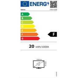 Dahua 23,8" LM24-F200 FHD VGA/HDMI fekete 24/7 multimédia monitor