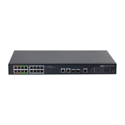 Dahua LR2218-16ET-240-V2 2x10/100 (HighPoE/ePoE)+6x 10/100(ePoE)+8x 10/100 (PoE)/SFP combo uplink 240W ePoE Switch