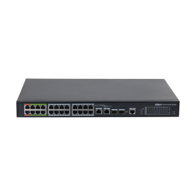 Dahua LR2226-24ET-360-V2 2x10/100(HighPoE/ePoE)+6x 10/100(ePoE)+16x 10/100(PoE)/SFP combo uplink 360W ePoE switch