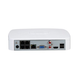 Dahua NVR2104-P-I2 /4 csatorna/H265+/80 Mbps rögzítés/AI/1x Sata/4x PoE/WizSense hálózati rögzítő(NVR)