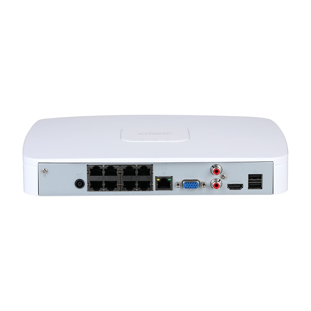 Dahua NVR2108-8P-I2 /8 csatorna/H265+/144 Mbps rögzítés/AI/1x Sata/8x PoE/WizSense hálózati rögzítő(NVR)