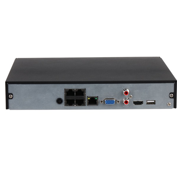 Dahua NVR4104HS-P-4KS3 /4 csatorna/H265+/80 Mbps rögzítés/Lite/1x Sata/4x PoE/ hálózati rögzítő(NVR)