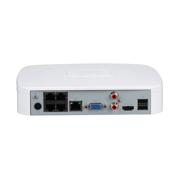 Dahua NVR4104-P-EI /4 csatorna/H265+/80 Mbps rögzítés/AI/1x Sata/4x PoE/WizSense hálózati rögzítő(NVR)