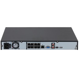 Dahua NVR4208-8P-4KS3 /8 csatorna/H265+/160 Mbps rögzítés/Lite/2x Sata/8x PoE/ hálózati rögzítő(NVR)