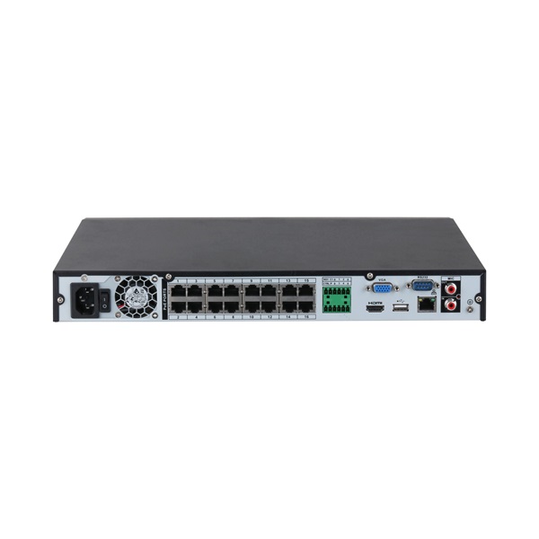 Dahua NVR4232-16P-EI /32 csatorna/H265+/256 Mbps rögzítés/AI/2x Sata/16x PoE/WizSense hálózati rögzítő(NVR)