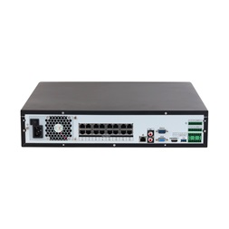 Dahua NVR4816-16P-EI /16 csatorna/H265+/256 Mbps rögzítés/AI/8x Sata/16x PoE/WizSense hálózati rögzítő(NVR)