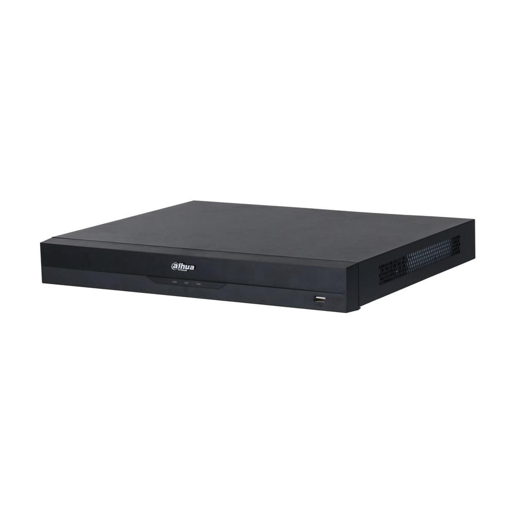 Dahua NVR5232-16P-EI /32 csatorna/H265+/384 Mbps rögzítés/AI/2x Sata/16x PoE/WizSense hálózati rögzítő(NVR)