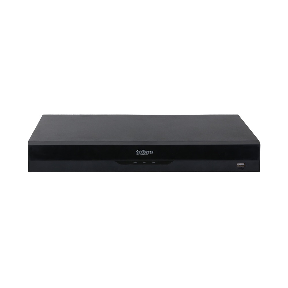 Dahua NVR5232-16P-EI /32 csatorna/H265+/384 Mbps rögzítés/AI/2x Sata/16x PoE/WizSense hálózati rögzítő(NVR)