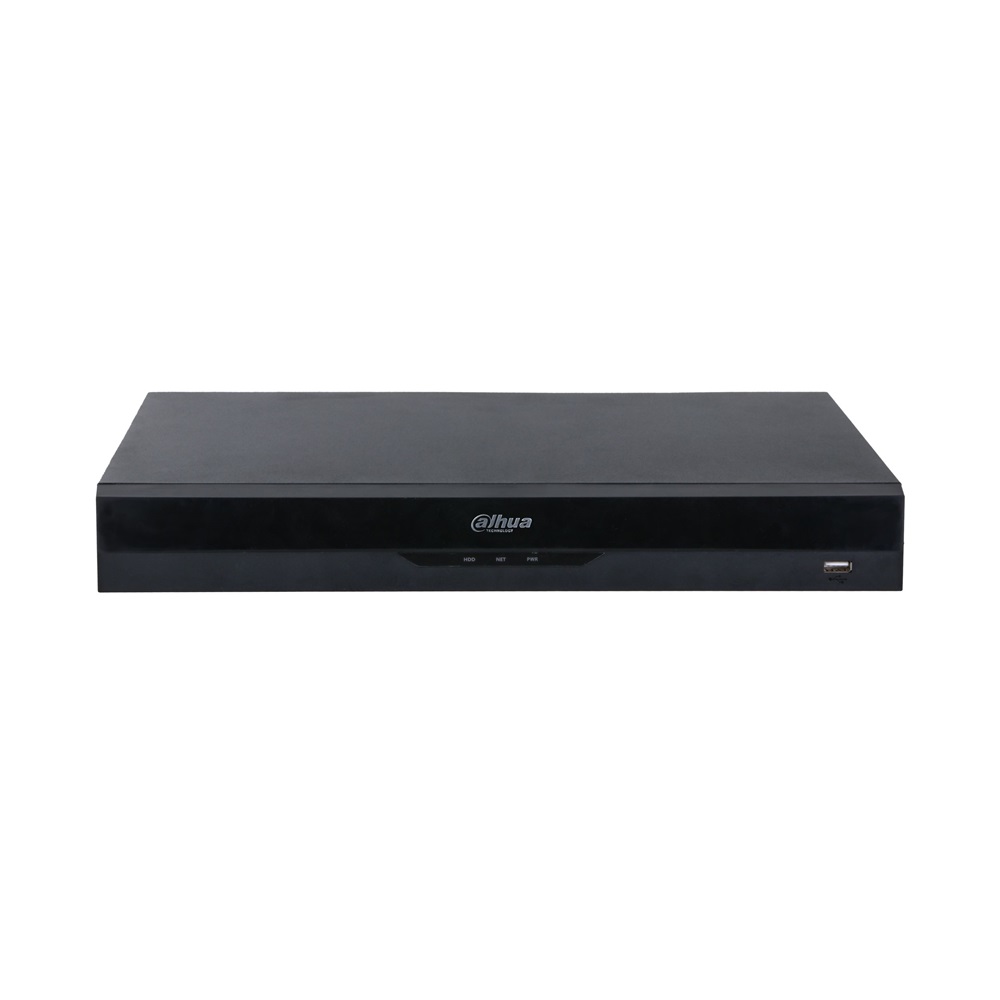 Dahua NVR5232-8P-EI /32 csatorna/H265+/384 Mbps rögzítés/AI/2x Sata/8x PoE/WizSense hálózati rögzítő(NVR)