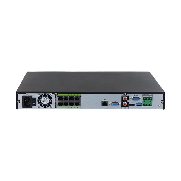 Dahua NVR5232-8P-EI /32 csatorna/H265+/384 Mbps rögzítés/AI/2x Sata/8x PoE/WizSense hálózati rögzítő(NVR)