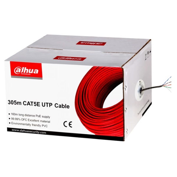 Dahua PFM920I-5EUN 305m, réz, PVC, árnyékolatlan, 4x2xAWG24 Cat.5E (U/UTP) fali kábel (Újszerű)