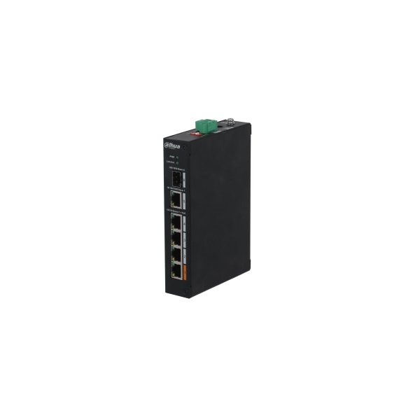 Dahua PFS3106-4ET-60-V2 1x 10/100(Hi-PoE/PoE+/PoE)+3x 10/100(PoE+/PoE)+1x gigabit uplink+1x SFP uplink, 60W PoE switch