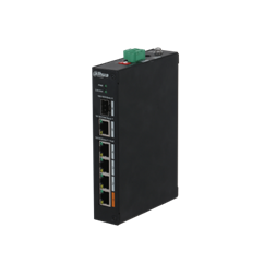 Dahua PFS3106-4ET-60-V2 1x 10/100(Hi-PoE/PoE+/PoE)+3x 10/100(PoE+/PoE)+1x gigabit uplink+1x SFP uplink, 60W PoE switch