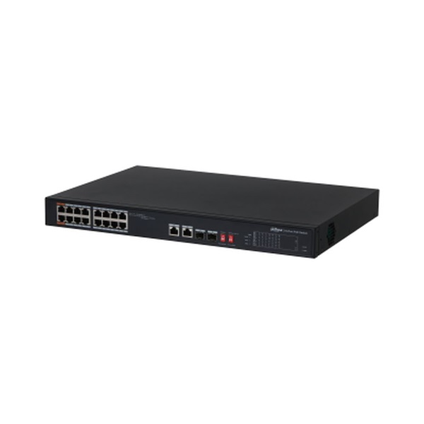 Dahua PFS3218-16ET-135 16x 10/100 (PoE 135W)+2x 100/1000 Uplink/SFP combo uplink PoE switch