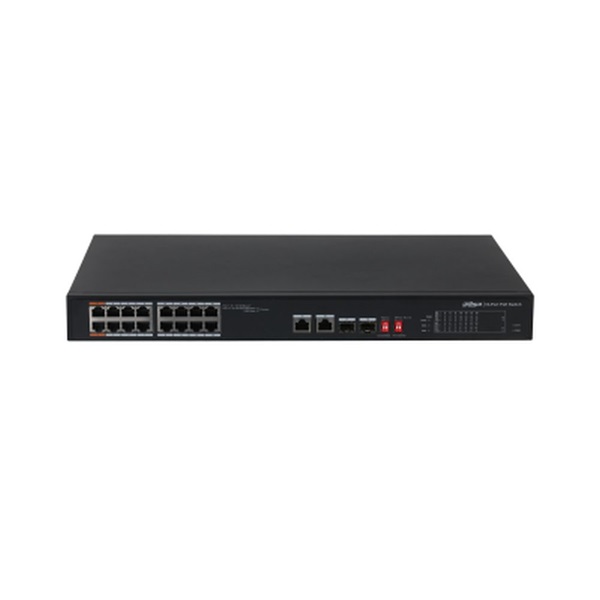 Dahua PFS3218-16ET-135 16x 10/100 (PoE 135W)+2x 100/1000 Uplink/SFP combo uplink PoE switch