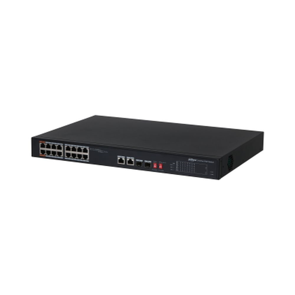Dahua PFS3218-16ET-135 16x 10/100 (PoE 135W)+2x 100/1000 Uplink/SFP combo uplink PoE switch