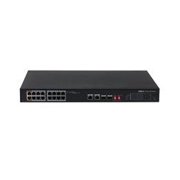 Dahua PFS3218-16ET-135 16x 10/100 (PoE 135W)+2x 100/1000 Uplink/SFP combo uplink PoE switch