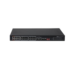 Dahua PFS3226-24ET-240 24x 10/100 (PoE 240W)+2x 100/1000 Uplink/SFP combo Uplink PoE switch
