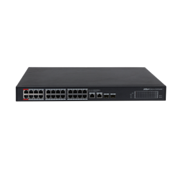 Dahua PFS3228-24GT-360-V2 24x 100/1000 (PoE 360W)+2x 100/1000 Uplink+2x SFP Uplink PoE switch