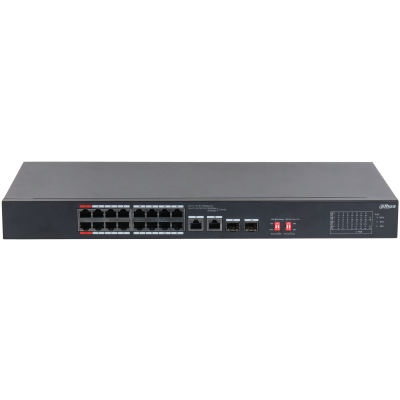 Dahua S3218-16ET-135 16x 10/100 (PoE 135W)+2x 100/1000 Uplink/SFP combo uplink PoE switch