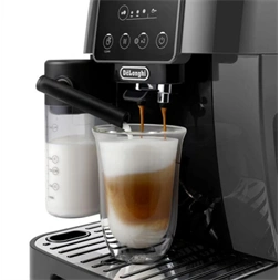 DeLonghi ECAM223.61.GB fekete tejhabosítóval automata kávéfőző