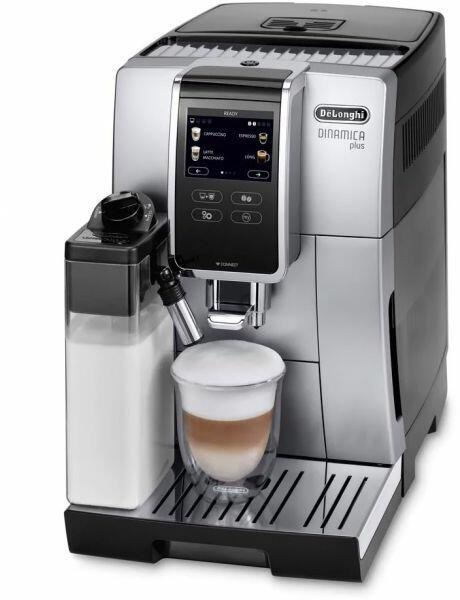 DeLonghi ECAM380.85.SB Dinamica Plus ezüst tejhabosítóval automata kávéfőző