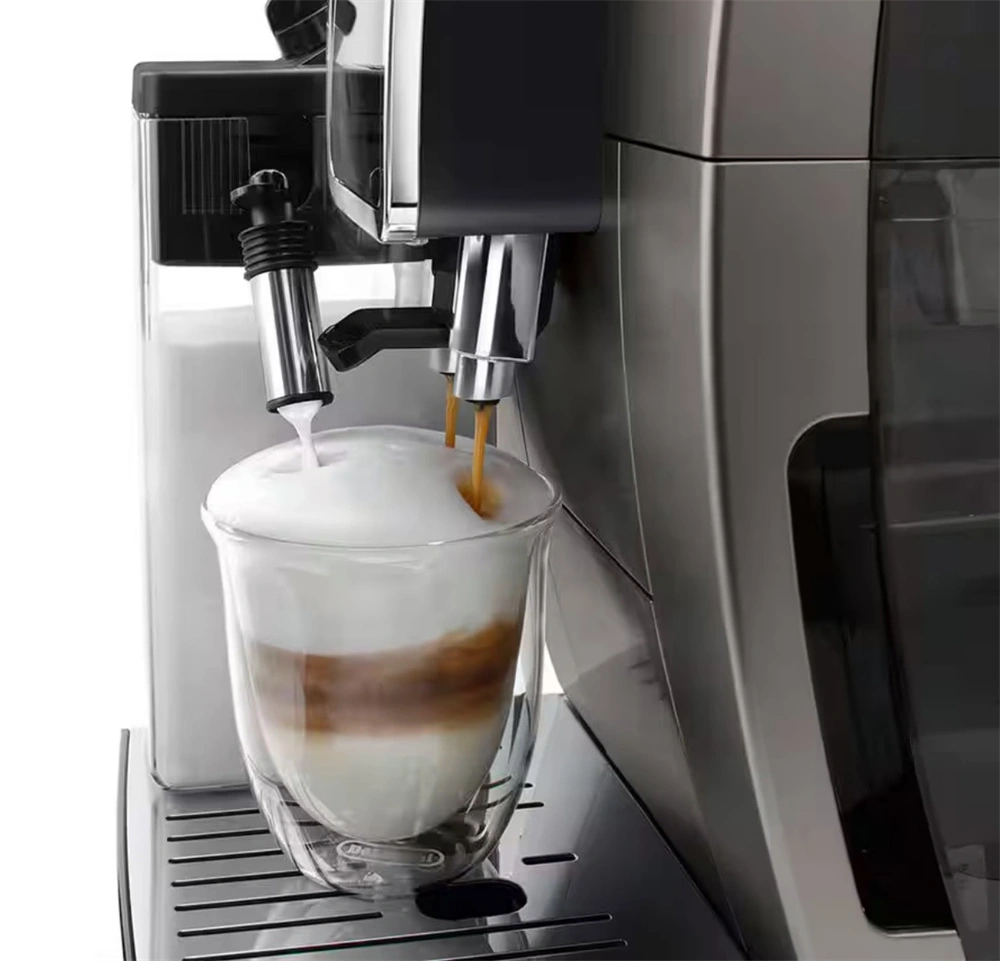 DeLonghi ECAM380.95.TB Dinamica Plus fekete tejhabosítóval automata kávéfőző