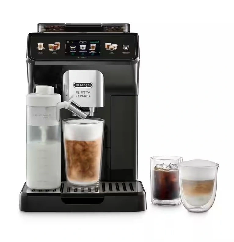DeLonghi ECAM450.65.G Eletta Explore sötétszürke tejhabosítóval automata kávéfőző