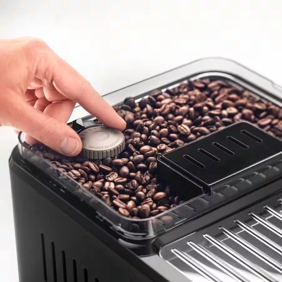 DeLonghi ECAM450.65.G Eletta Explore sötétszürke tejhabosítóval automata kávéfőző