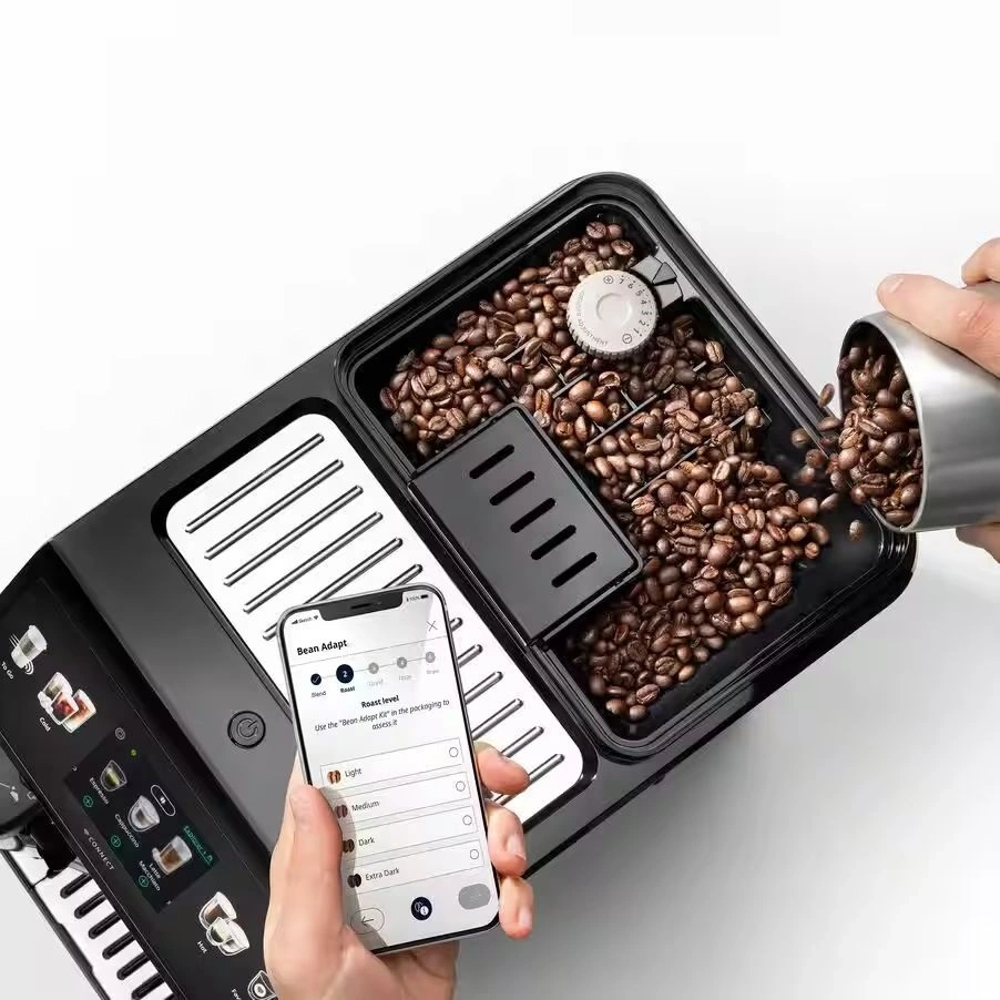DeLonghi ECAM450.65.G Eletta Explore sötétszürke tejhabosítóval automata kávéfőző