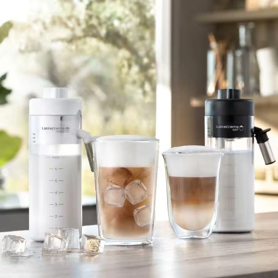 DeLonghi ECAM450.65.G Eletta Explore sötétszürke tejhabosítóval automata kávéfőző
