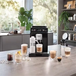 DeLonghi ECAM450.65.G Eletta Explore sötétszürke tejhabosítóval automata kávéfőző (Újszerű)