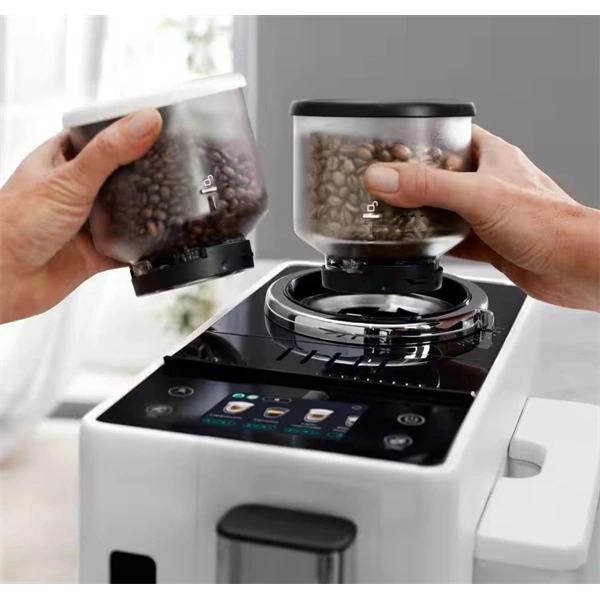 DeLonghi EXAM440.55.W Rivelia fehér tejhabosítóval automata kávéfőző (Újszerű)