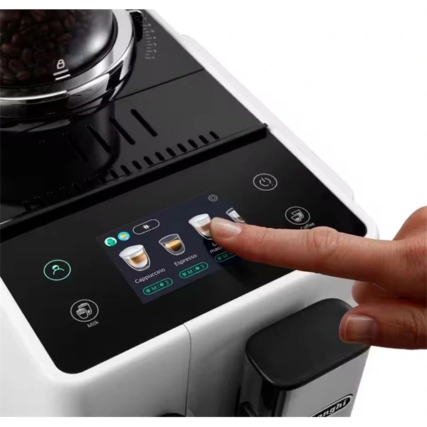 DeLonghi EXAM440.55.W Rivelia fehér tejhabosítóval automata kávéfőző (Újszerű)