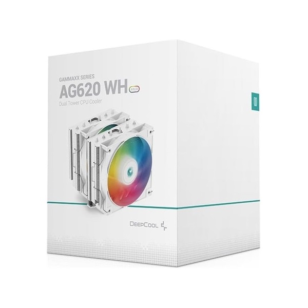 DeepCool AG620 WH ARGB processzor hűtő fehér