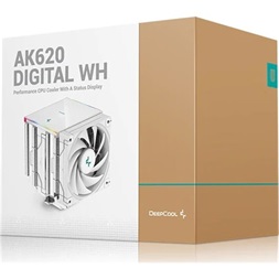 DeepCool AK400 DIGITAL WH processzor hűtő fehér