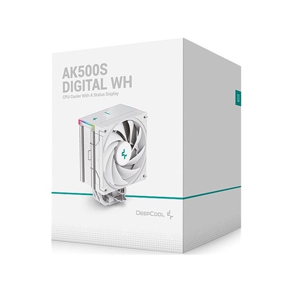 DeepCool AK500S DIGITAL WH processzor hűtő fehér