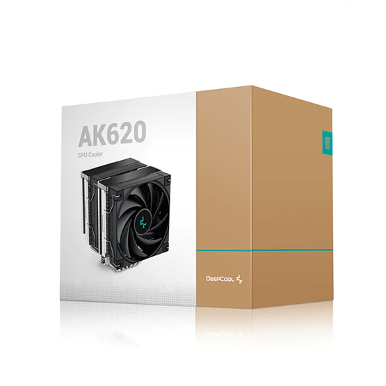 DeepCool AK620 Zero Dark Zoria fekete processzor hűtő