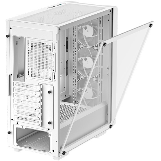 DeepCool CC560 fehér (táp nélküli) ablakos mATX ház