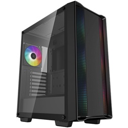 DeepCool CC560 fekete (táp nélküli) ablakos mATX ház